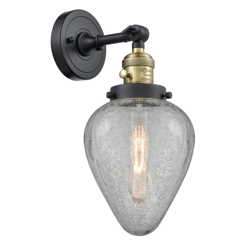 Innovations Lighting Geneseo 1 Light 6.5" Sconce With Switch 203SW-BAB-G165
