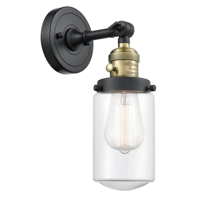 Innovations Lighting Dover 1 Light 4.5" Sconce With Switch 203SW-BAB-G312