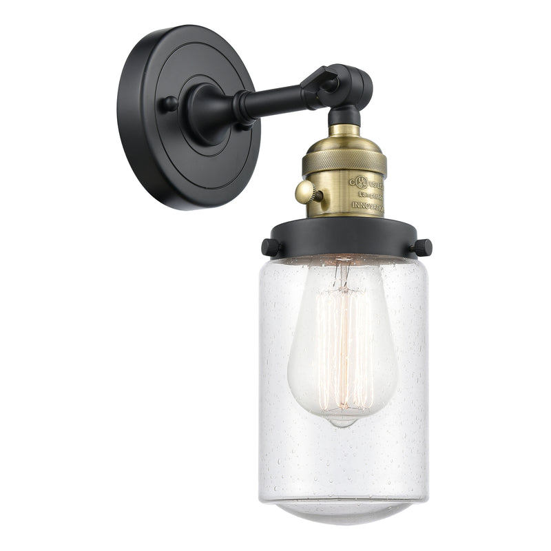 Innovations Lighting Dover 1 Light 4.5" Sconce With Switch 203SW-BAB-G314