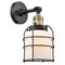 Innovations Lighting Bell Cage 1 Light 6" Sconce With Switch 203SW-BAB-G51-CE