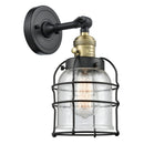 Innovations Lighting Bell Cage 1 Light 6" Sconce With Switch 203SW-BAB-G54-CE
