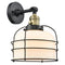 Innovations Lighting Bell Cage 1 Light 9" Sconce With Switch 203SW-BAB-G71-CE