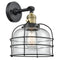 Innovations Lighting Bell Cage 1 Light 9" Sconce With Switch 203SW-BAB-G72-CE
