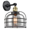Innovations Lighting Bell Cage 1 Light 9" Sconce With Switch 203SW-BAB-G73-CE