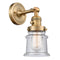 Innovations Lighting Canton 1 Light 6.5" Sconce With Switch 203SW-BB-G184S