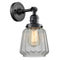 Innovations Lighting Chatham 1 Light 6.25" Sconce With Switch 203SW-BK-G142