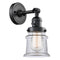 Innovations Lighting Canton 1 Light 6.5" Sconce With Switch 203SW-BK-G182S
