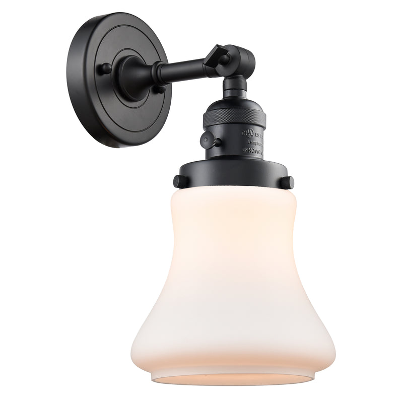Innovations Lighting Bellmont 1 Light 6.5" Sconce With Switch 203SW-BK-G191