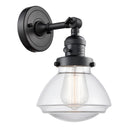Innovations Lighting Olean 1 Light 6.75" Sconce With Switch 203SW-BK-G322