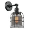 Innovations Lighting Bell Cage 1 Light 6" Sconce With Switch 203SW-BK-G53-CE
