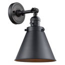 Innovations Lighting Appalachian 1 Light 8" Sconce With Switch 203SW-BK-M13-BK