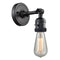 Innovations Lighting Bare Bulb 1 Light 4.5" Sconce with Switch 203SW-BK