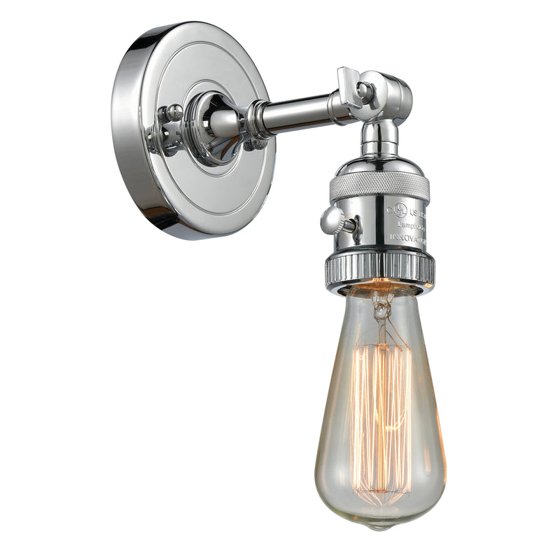 Innovations Lighting Bare Bulb 1 Light 4.5" Sconce with Switch 203SW-PC