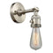 Innovations Lighting Bare Bulb 1 Light 4.5" Sconce with Switch 203SW-SN