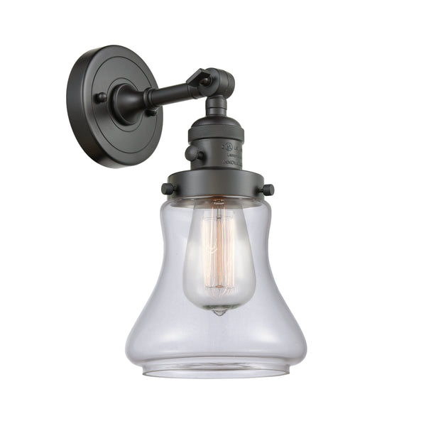 Innovations Lighting Bellmont 1-100 watt 6.5 inch Oil Rubbed Bronze Sconce  Clear glass   180 Degree Adjustable Swivel High-Low-Off Switch 203SWOBG192