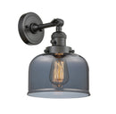 Innovations Lighting Large Bell 1-100 watt 8 inch Oil Rubbed Bronze Sconce  Smoked glass   180 Degree Adjustable Swivel High-Low-Off Switch 203SWOBG73