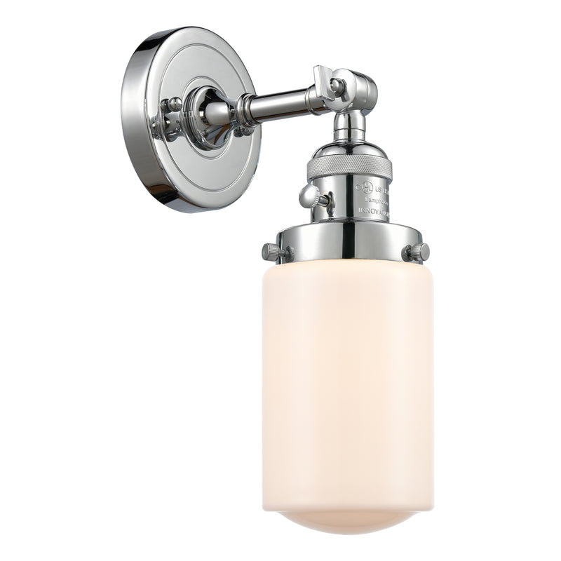 Innovations Lighting Dover 1 Light 4.5" Sconce With Switch 203SW-PC-G311