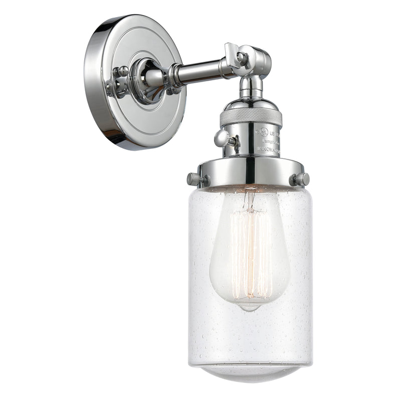 Innovations Lighting Dover 1 Light 4.5" Sconce With Switch 203SW-PC-G314