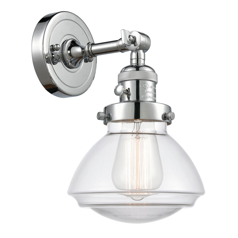 Innovations Lighting Olean 1 Light 6.75" Sconce With Switch 203SW-PC-G322