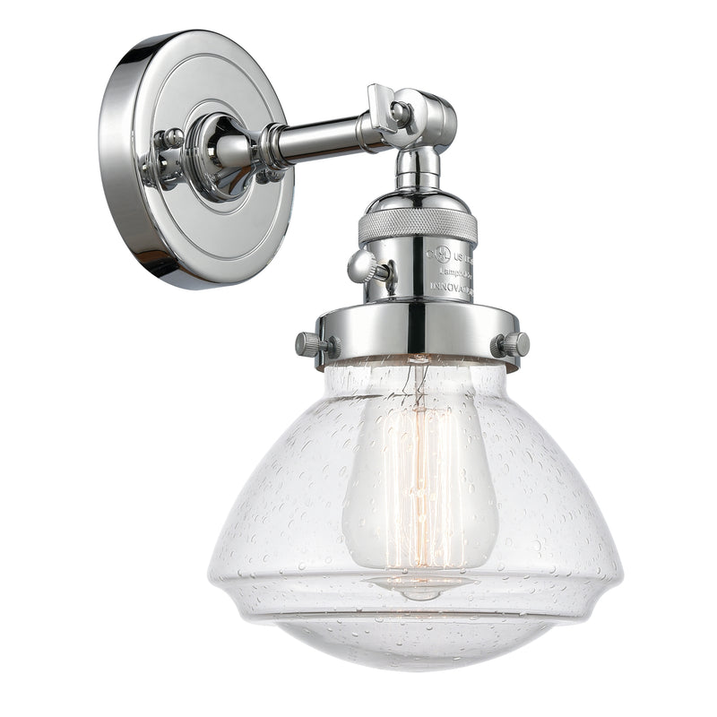 Innovations Lighting Olean 1 Light 6.75" Sconce With Switch 203SW-PC-G324