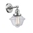 Innovations Lighting Small Oxford 1-100 watt 8 inch Polished Chrome Sconce  Clear glass   180 Degree Adjustable Swivel High-Low-Off Switch 203SWPCG532