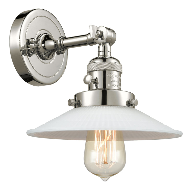 Innovations Lighting Halophane 1 Light 8.5" Sconce With Switch 203SW-PN-G1