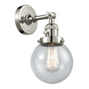 Innovations Lighting Beacon 1 Light 6" Sconce With Switch 203SW-PN-G204-6