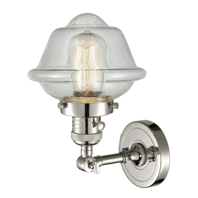 Innovations Lighting Oxford 1 Light 7.5" Sconce With Switch 203SW-PN-G534