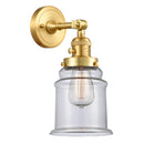 Innovations Lighting Canton 1 Light 6.5" Sconce With Switch 203SW-SG-G182