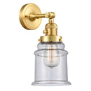 Innovations Lighting Canton 1 Light 6.5" Sconce With Switch 203SW-SG-G184