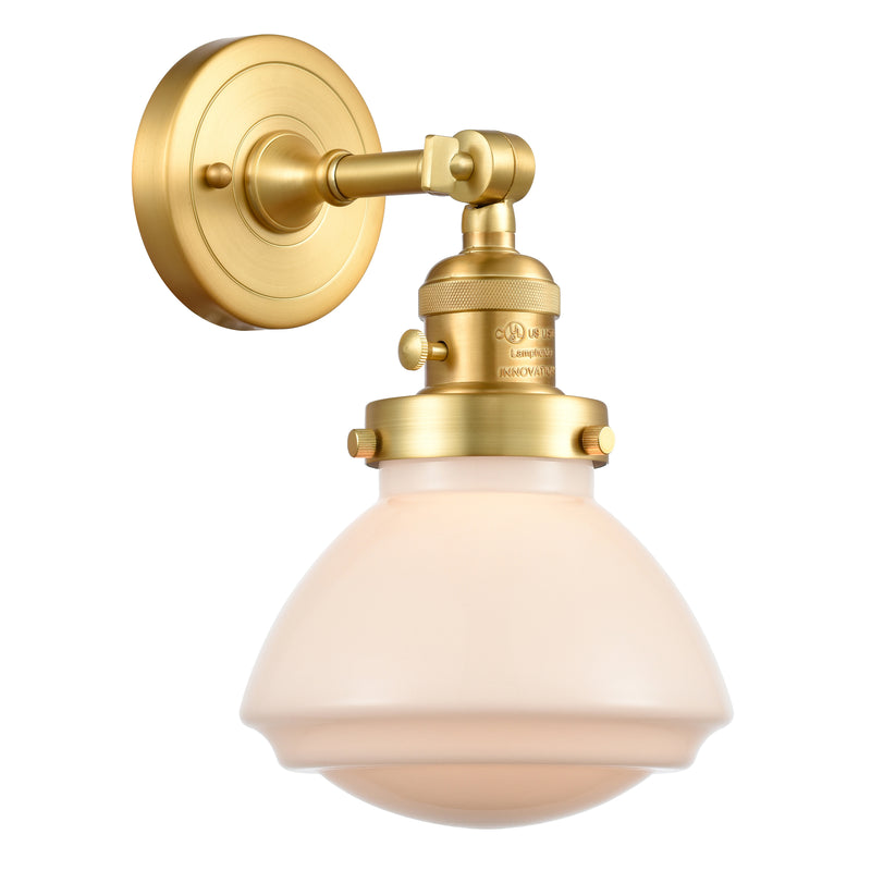 Innovations Lighting Olean 1 Light 6.75" Sconce With Switch 203SW-SG-G321