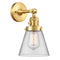 Innovations Lighting Cone 1 Light 6.25" Sconce With Switch 203SW-SG-G62