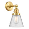 Innovations Lighting Cone 1 Light 6.25" Sconce With Switch 203SW-SG-G64
