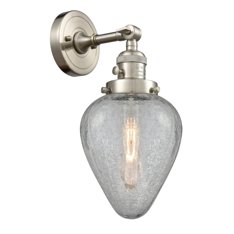 Innovations Lighting Geneseo 1 Light 6.5" Sconce With Switch 203SW-SN-G165