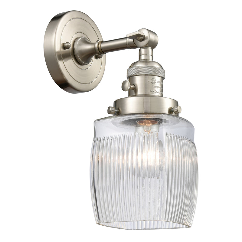 Innovations Lighting Colton 1 Light 5.5" Sconce With Switch 203SW-SN-G302
