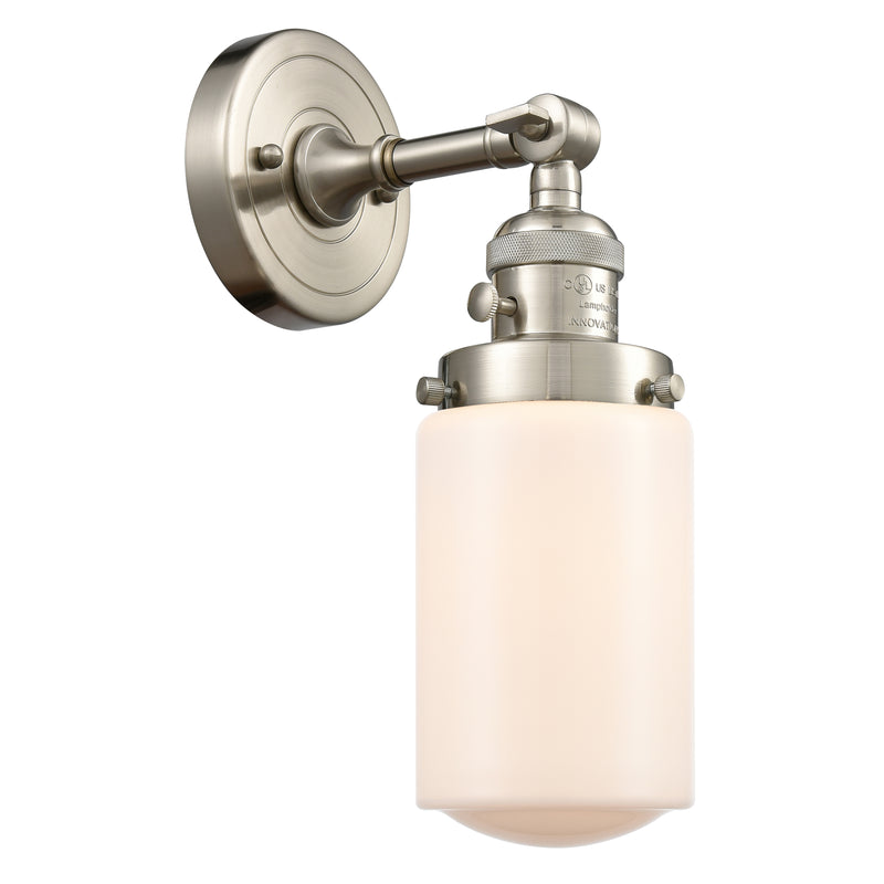 Innovations Lighting Dover 1 Light 4.5" Sconce With Switch 203SW-SN-G311