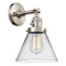 Innovations Lighting Cone 1 Light 8" Sconce With Switch 203SW-SN-G42