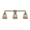 Chatham Bath Vanity Light shown in the Antique Brass finish with a Mercury shade