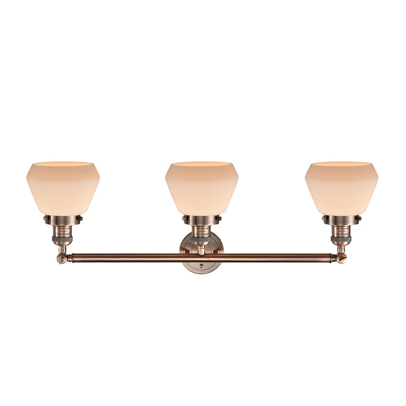 Innovations Lighting Fulton 3 Light Bath Vanity Light Part Of The Franklin Restoration Collection 205-AC-G171-LED