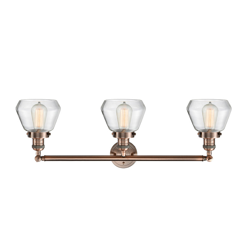 Innovations Lighting Fulton 3 Light Bath Vanity Light Part Of The Franklin Restoration Collection 205-AC-G172-LED