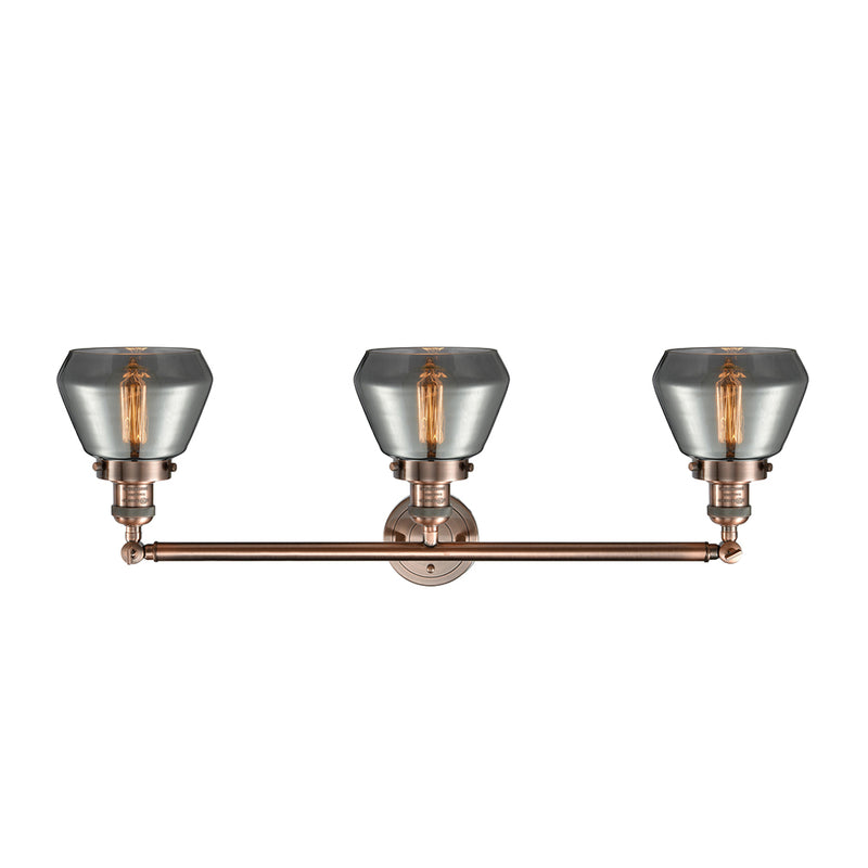 Innovations Lighting Fulton 3 Light Bath Vanity Light Part Of The Franklin Restoration Collection 205-AC-G173-LED