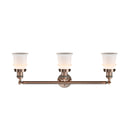 Innovations Lighting Small Canton 3 Light Bath Vanity Light Part Of The Franklin Restoration Collection 205-AC-G181S-LED
