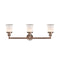 Innovations Lighting Small Canton 3 Light Bath Vanity Light Part Of The Franklin Restoration Collection 205-AC-G181S-LED