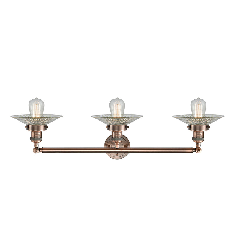 Innovations Lighting Halophane 3 Light Bath Vanity Light Part Of The Franklin Restoration Collection 205-AC-G2-LED