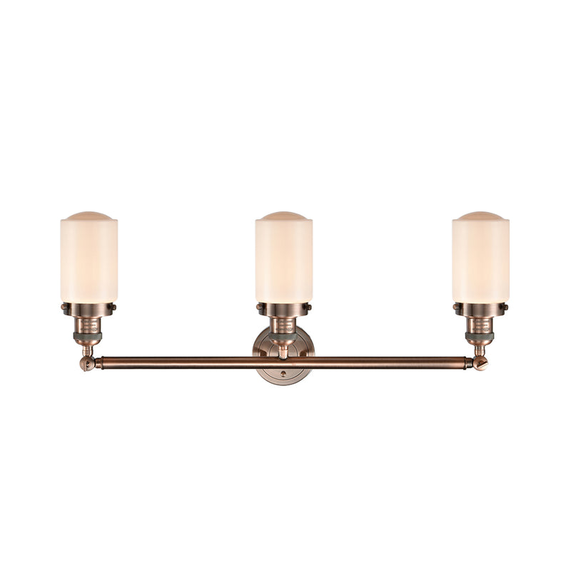 Innovations Lighting Dover 3 Light Bath Vanity Light Part Of The Franklin Restoration Collection 205-AC-G311-LED