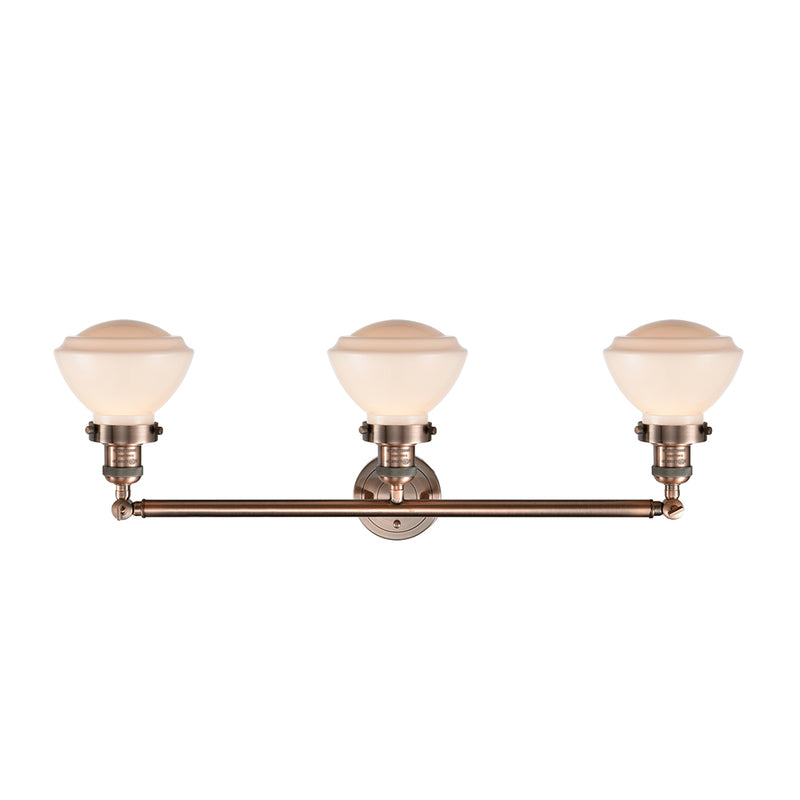 Innovations Lighting Olean 3 Light Bath Vanity Light Part Of The Franklin Restoration Collection 205-AC-G321