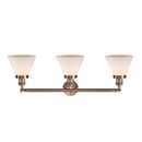 Innovations Lighting Large Cone 3 Light Bath Vanity Light Part Of The Franklin Restoration Collection 205-AC-G41-LED
