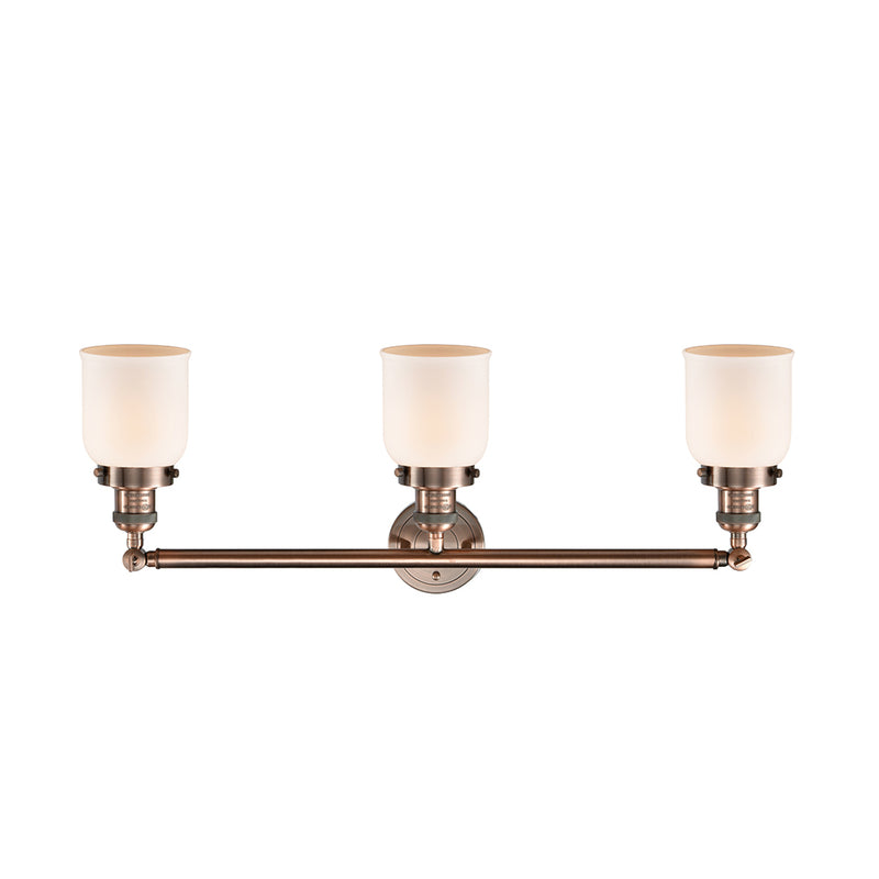 Innovations Lighting Small Bell 3 Light Bath Vanity Light Part Of The Franklin Restoration Collection 205-AC-G51-LED