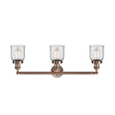 Innovations Lighting Small Bell 3 Light Bath Vanity Light Part Of The Franklin Restoration Collection 205-AC-G52-LED