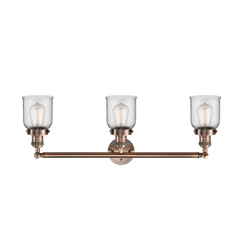 Innovations Lighting Small Bell 3 Light Bath Vanity Light Part Of The Franklin Restoration Collection 205-AC-G52
